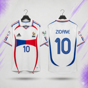 Zinedine Zidane #10 France Home Jersey – White Fan Edition
