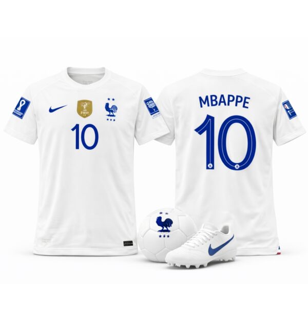 Mbappe France #10 White (2022 World Cup) - Jersey