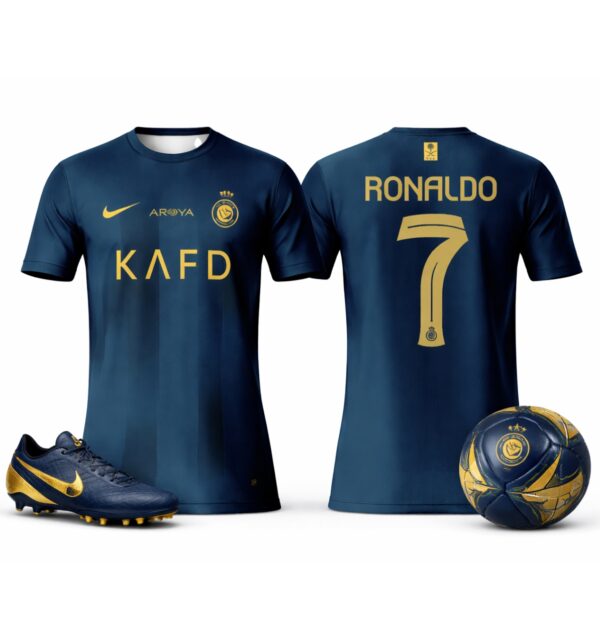 Ronaldo Al Nassr #7 Dark Green (23/24 Away) - KAFD Jersey