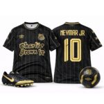Neymar Jr Santos Black #10 (Charlie Brown Jr Edition) – Jersey