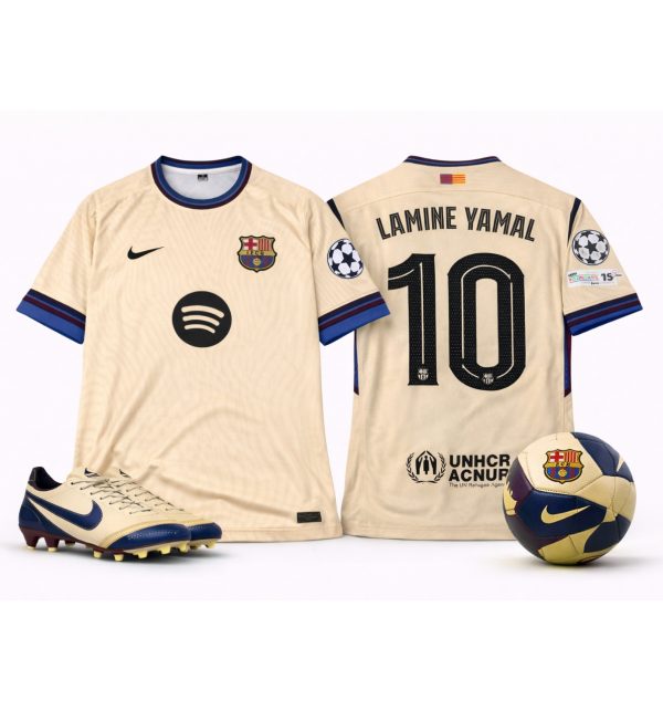FC Barcelona 23/24 Away Gold #10 - Lamine Yamal Jersey